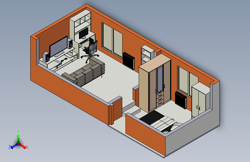 别致的室内布局设计模型 220186