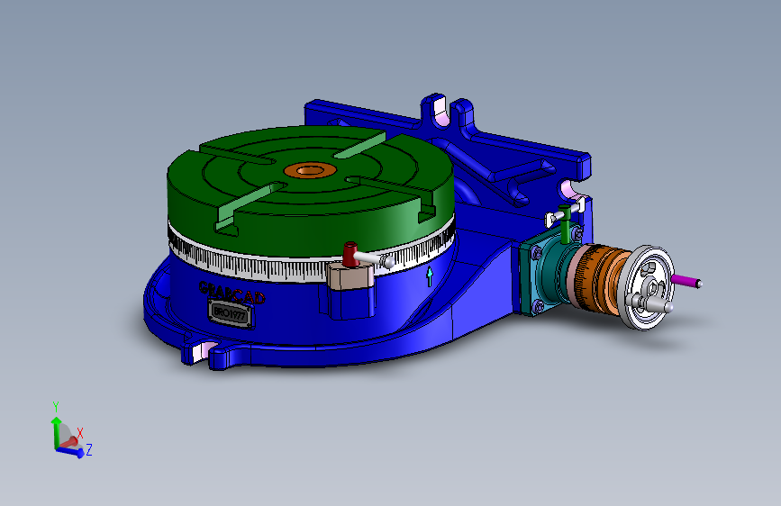 手动旋转工作台  IGES Parasolid STEP