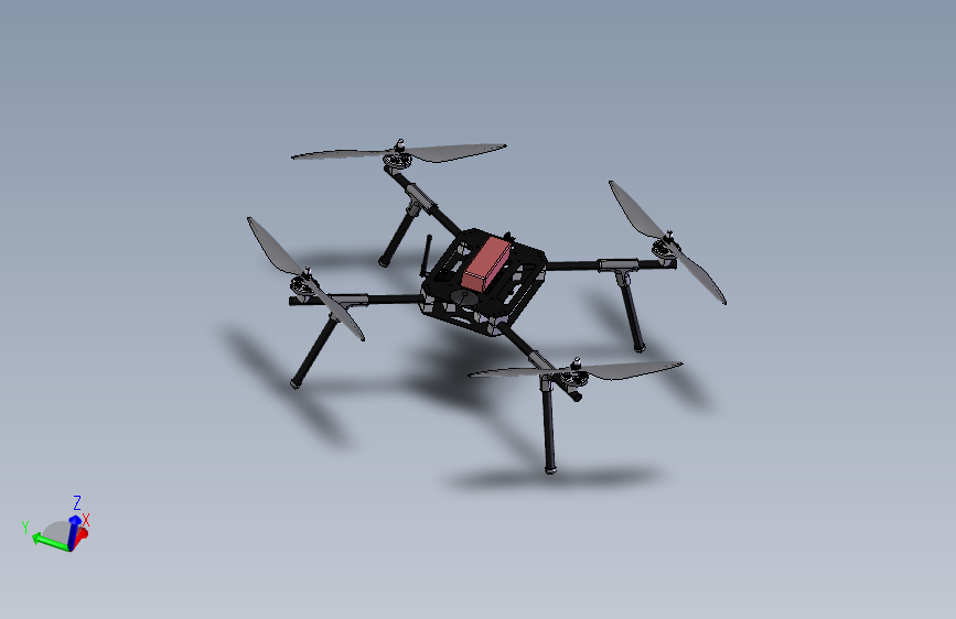 四轴无人机  step