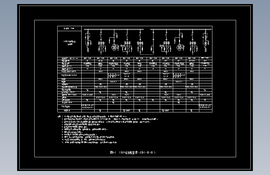 图6-1  10kV系统配置图（KB-1-D1-01）