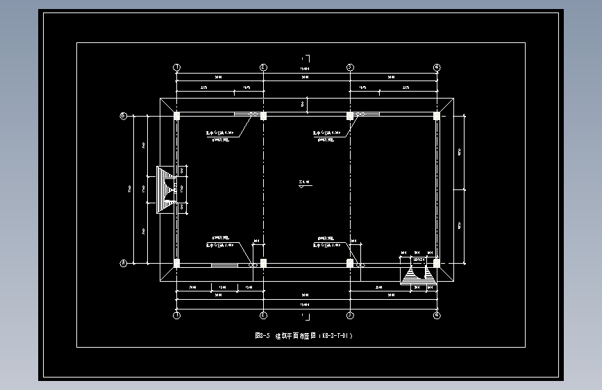 图8-5  建筑平面布置图（KB-3-T-01）