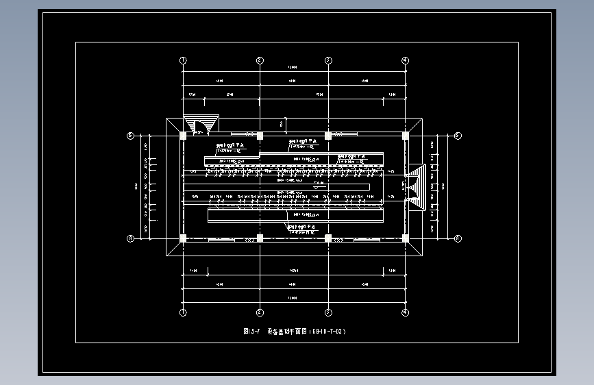 图15-7  设备基础平面图（KB-10-T-03）