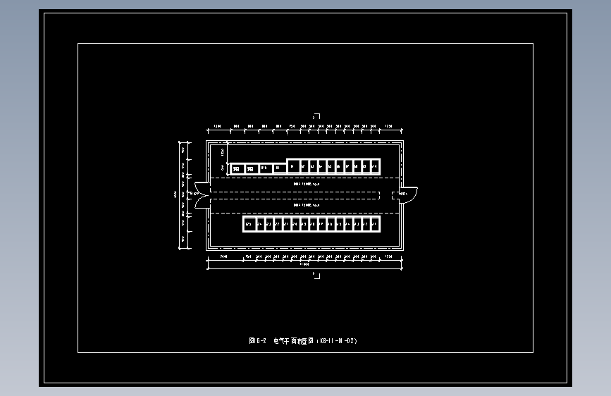 图16-2  电气平面布置图（KB-11-D1-02）