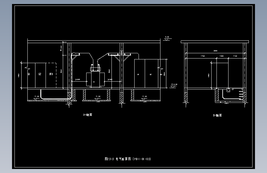 图25-5 电气断面图 (PB-1-D1-05)
