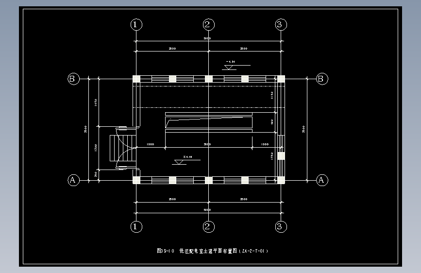 图39-10  低压配电室土建平面布置图（ZA-2-T-01）