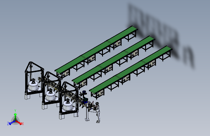 3D数控打印机床与取料机械手组合