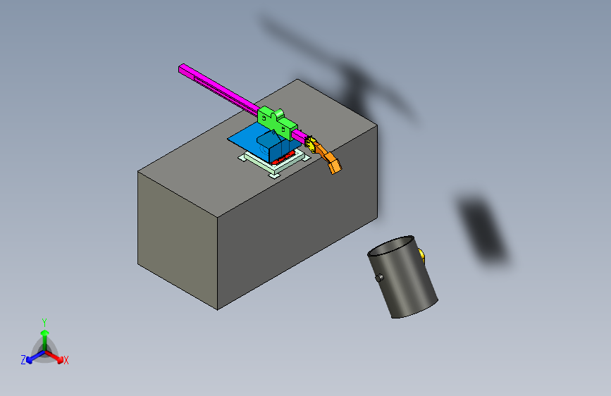 铁水扒渣机演示模型