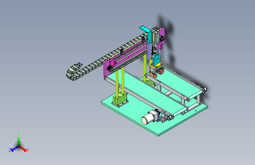 小型输送线与抓取机械配合使用设计