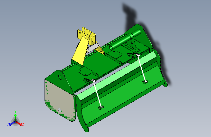旋耕机刀辊机架