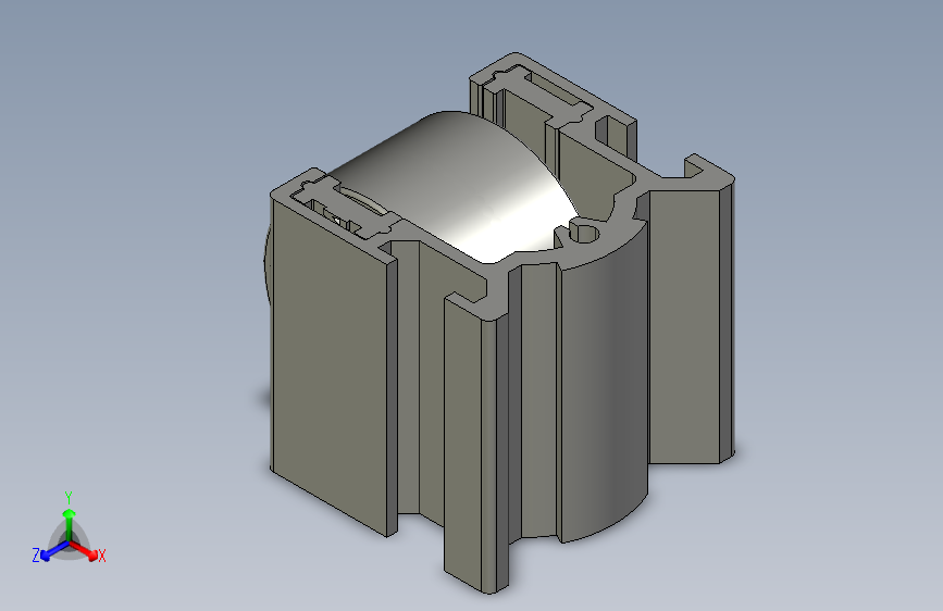 40铝合金白色弧轮流利条.STEP