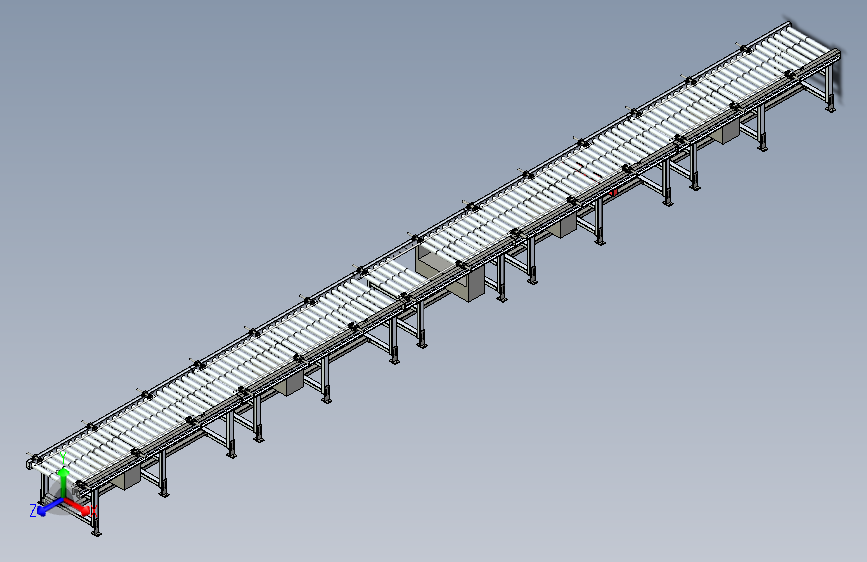 长距离滚筒输送线设计
