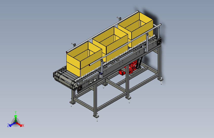 纸箱钣链输送线体设计