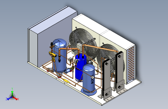 B2003910-风冷式水冷却冷水机带热回收
