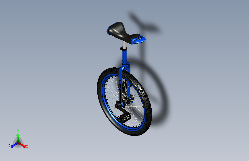 B2003979-单轮自行车独轮车