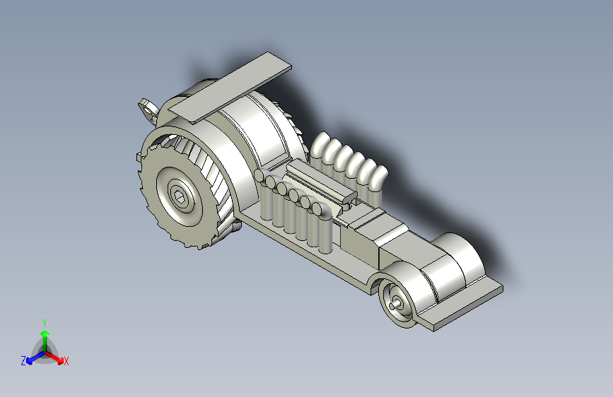 B3003239-橡皮筋动力拖拉机