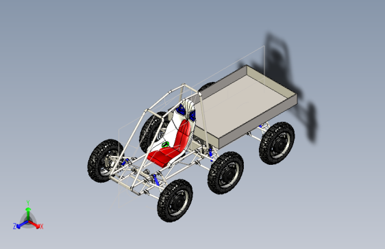 B3003429-6轮驱动越野车钢管车