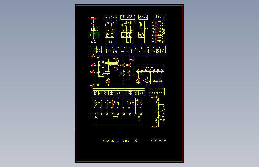 电气控制原理图纸8-53