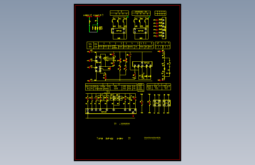 电气控制原理图纸8-54