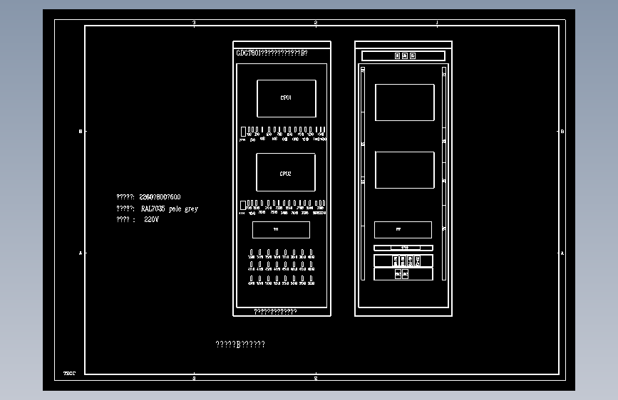 电气控制原理图纸B22
