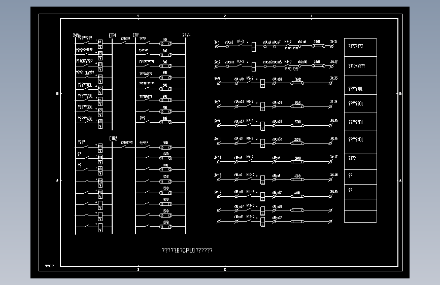 电气控制原理图纸B28