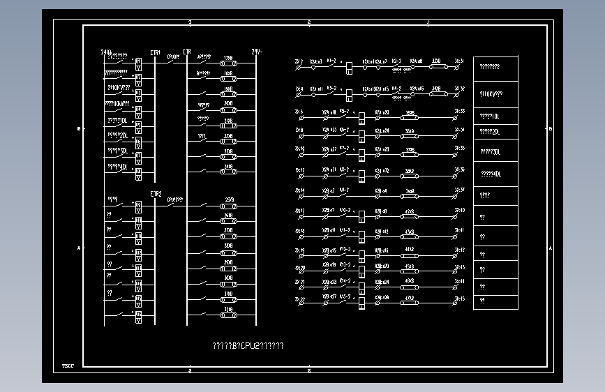 电气控制原理图纸B29