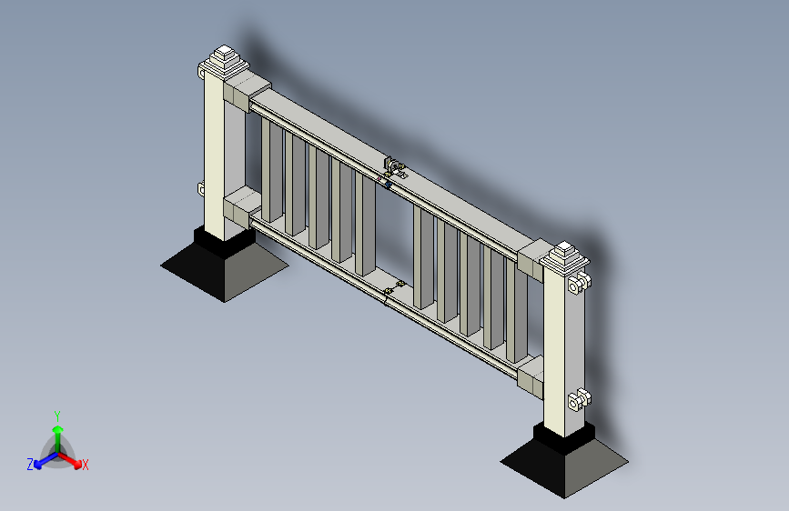 城市道路弯度可调整护栏