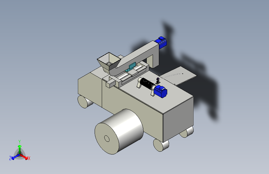 城乡结合部道路土路肩自动铺设机