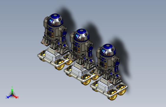 带有麦轮小车底盘的维修机器人