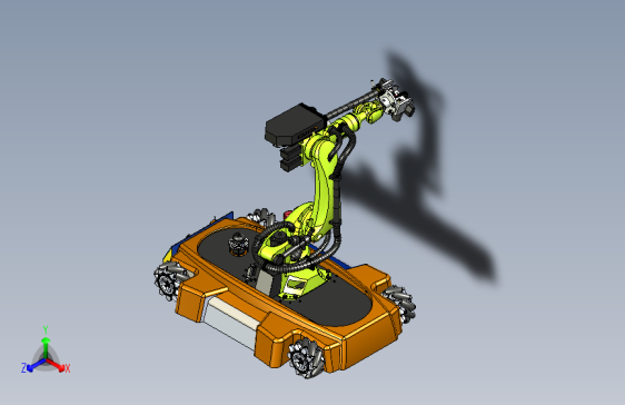 带有视觉检测机构的麦轮AGV小车