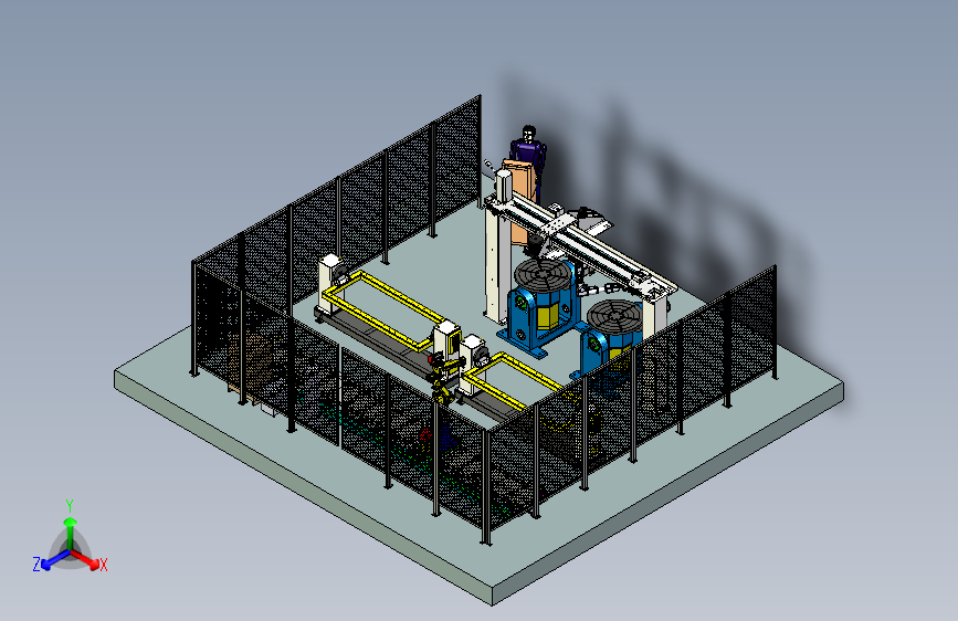 多工位焊接机械手工作站模拟