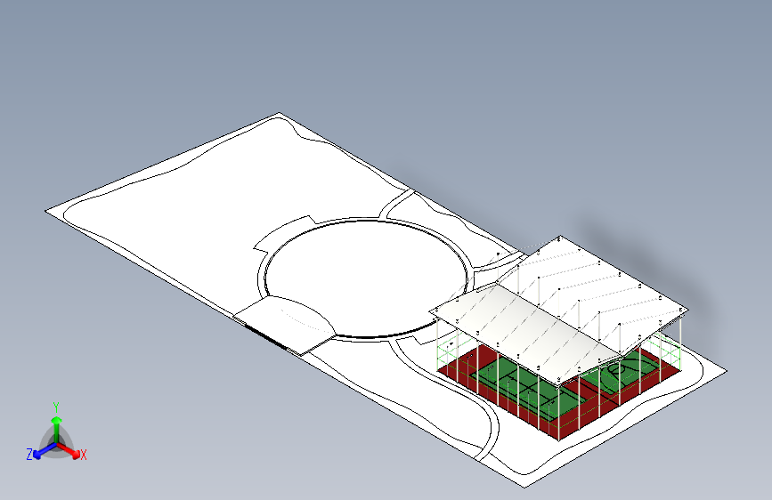 公园篮球场网球场
