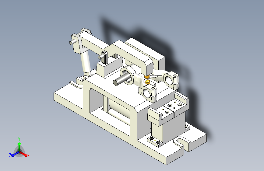 后钢板弹簧吊耳及夹具