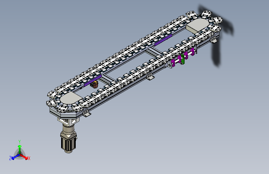 环形导轨循环输送线48工位低间距椭圆环形导轨传送线