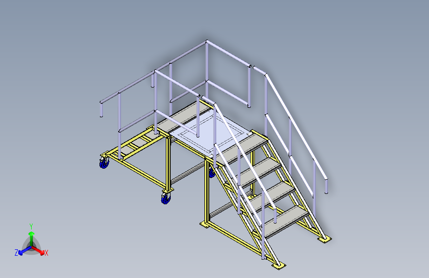 可移动式跨线梯