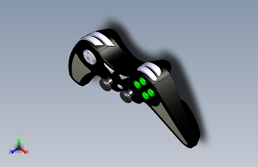 游戏手柄CATIA设计模型