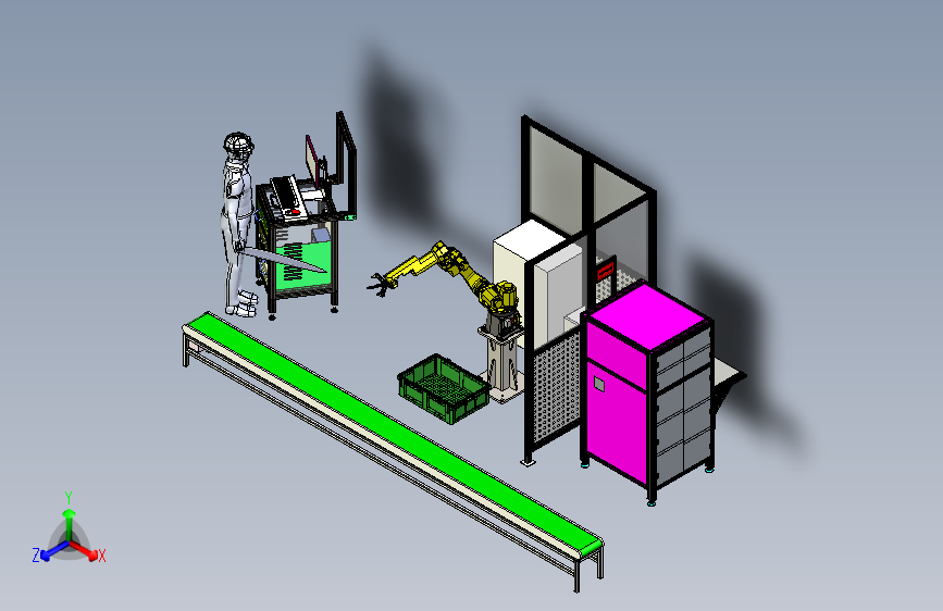 抓取机械手的调试作业模拟