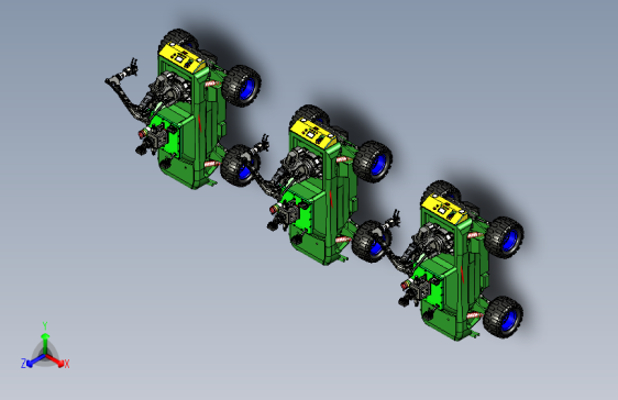 自主移动的复合越野玩具小车模型