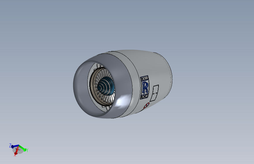 航空发动机(66)_SOLIDWORKS 2024_模型图纸下载 – 懒石网