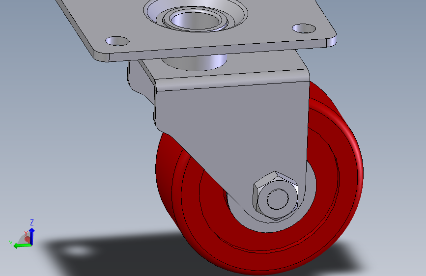 活动式工业脚轮 75x30