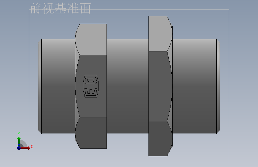 直通隔板接头、6C-36LN 正面视图