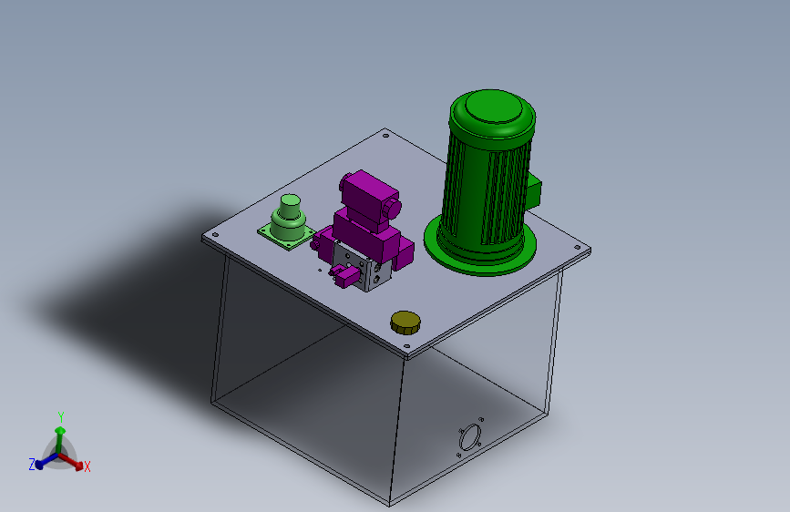 带油箱的液压装置