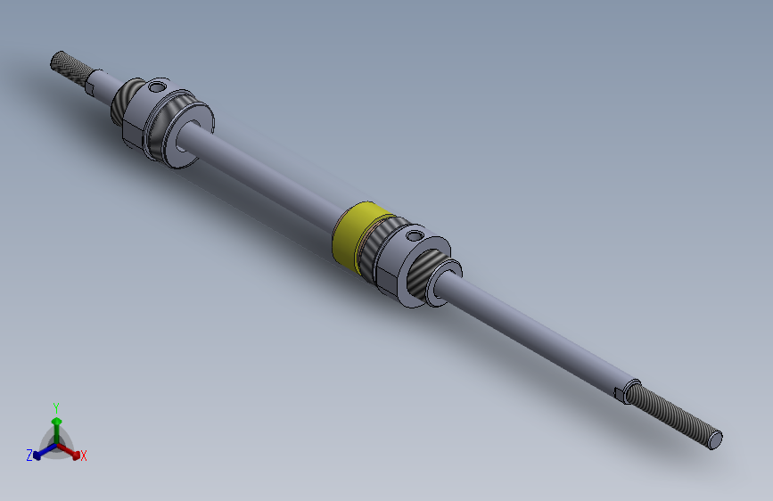 圆形气动缸（双杆型）40x16x132毫米