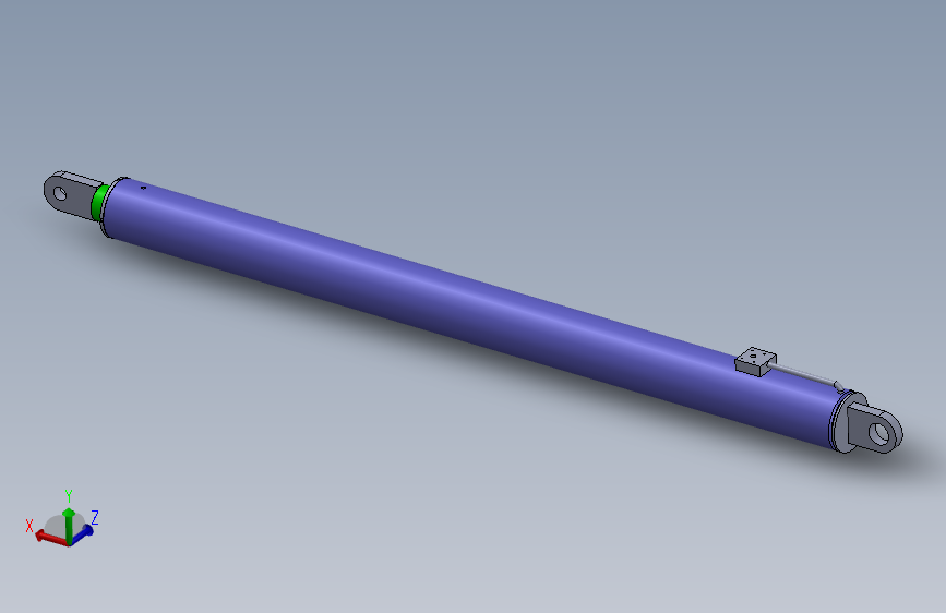 焊接式液压缸（带前后安装孔）180x125x2701 mm