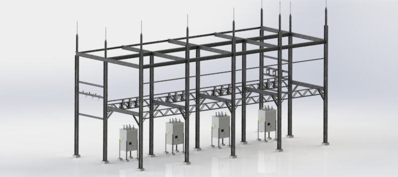 13.8 kV 变电站总装方案