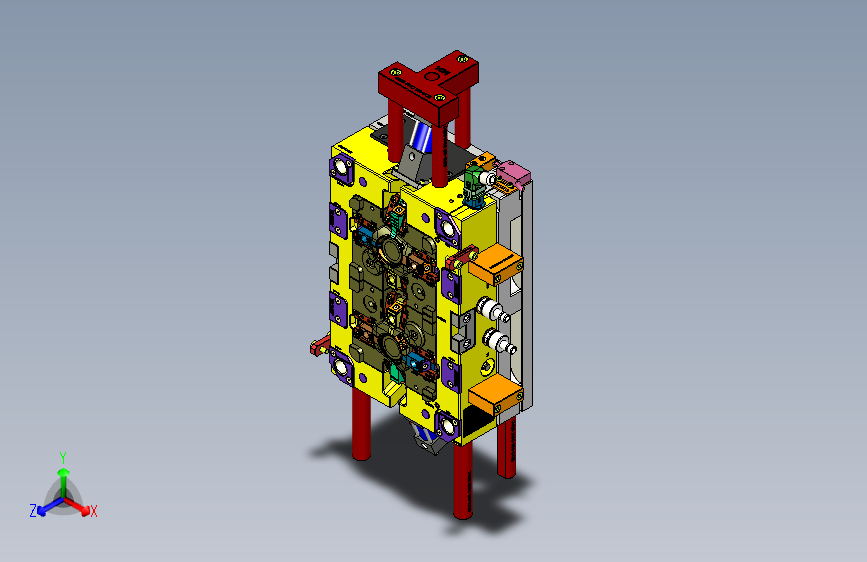 HASCO标准某电器产品出风口模具
