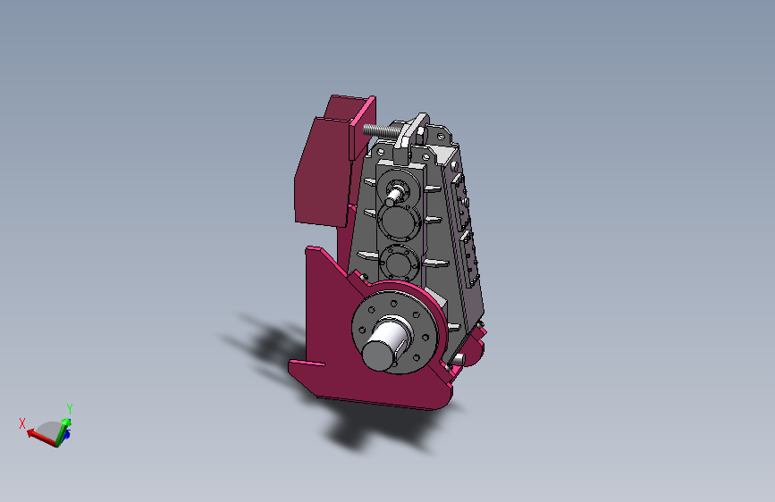 起重机中硬齿面减速机QY3S180 固定支座