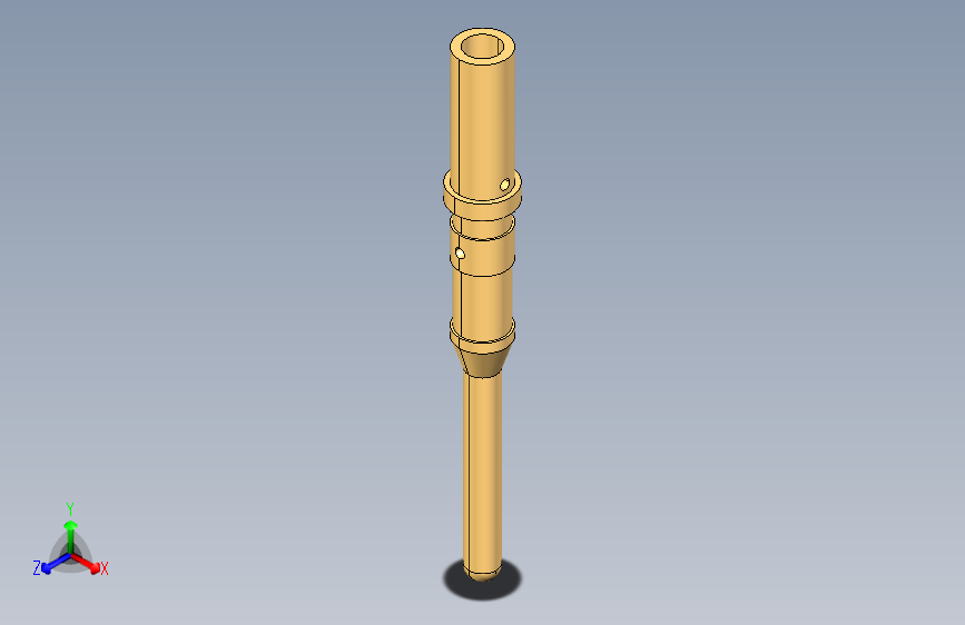 男性-标准圆形触点16AWG引脚触点