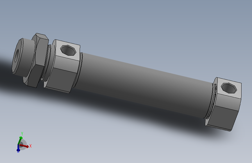 标准气缸 亚德客 MI20x50SU-缸体