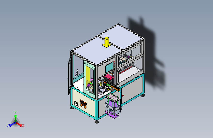 Y电容自动套磁环点胶机