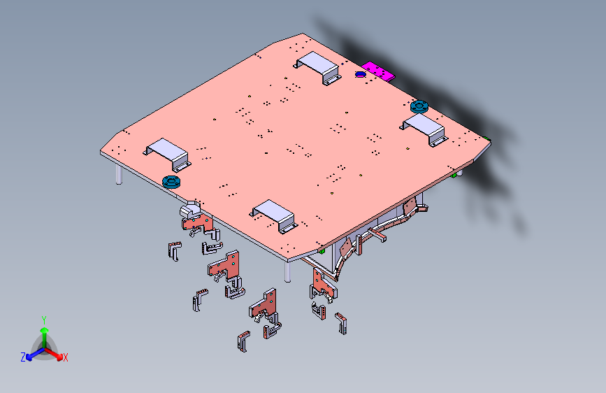 车门框架夹具设计